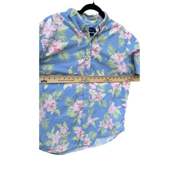 Ralph Lauren Mens XXL Floral Hawaiian Button-Down Shirt  Cotton Short Sleeve - Picture 6 of 7
